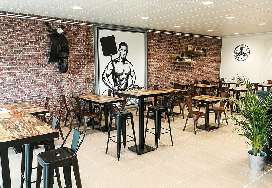 Installation caisse enregistreuse restaurant Pizz’Athlete Installation caisse enregistreuse restaurant Pizz’Athlete